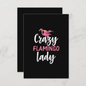 フラミンゴ熱狂する- Flamingo Lady Gives エンクロージャーカード (正面/裏面)