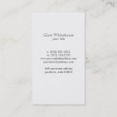 フラミンゴ素朴ブラック名刺 名刺 (裏面)