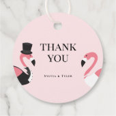 フラミンゴ結婚さんありがとう フェイバータグ (裏面)