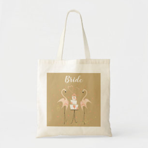 フラミンゴ結婚のBride予算トート トートバッグ