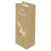 フラミンゴ結婚のJust MarshedWine抱き枕 ワインギフトバッグ (正面アングル)