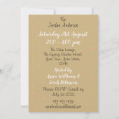 フラミンゴ結婚ブライダルシャワーポートレート招待状 招待状 (裏面)