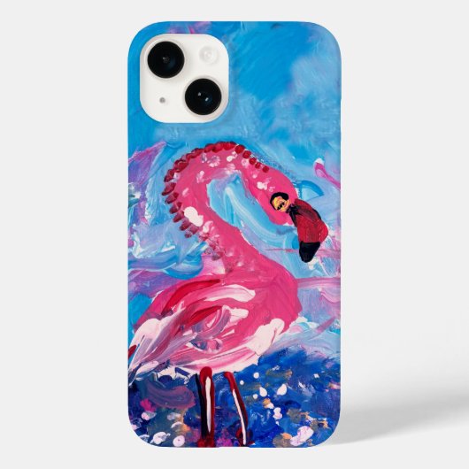 フラミンゴ絵画病 Case-Mate iPhoneケース (裏面)