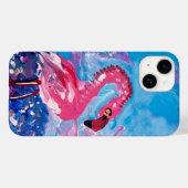 フラミンゴ絵画病 Case-Mate iPhoneケース (裏面 (横))