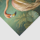 フラミンゴ羽毛のフィナリーエレガント植物学 薄葉紙 (詳細)