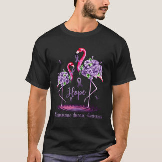 フラミンゴ自己免疫疾患認識度 Tシャツ