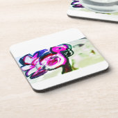 フラミンゴ花の喜び コースター (左側)