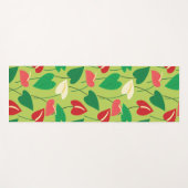 フラミンゴ花カラフル柄ヨガマット ヨガマット (正面(横))