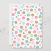 フラミンゴ誕生日招待状局所プールパーティー 招待状 (裏面)