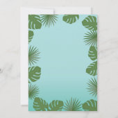 フラミンゴ誕生日招待状 招待状 (裏面)