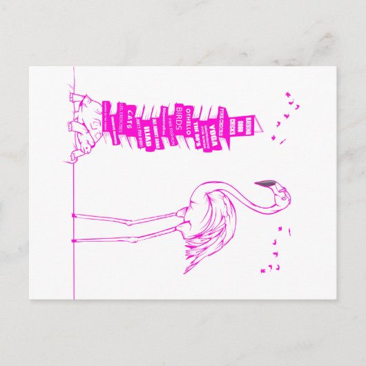 フラミンゴ読病 シーズンポストカード (正面)