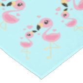 フラミンゴ赤ちゃんシャワーかわいいトロピカル テーブルクロス (アングル)