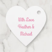 フラミンゴ赤ちゃんシャワーかわいいトロピカル フェイバータグ (裏面)