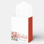 フラミンゴ赤ちゃんシャワー フェイバーボックス (オープン)