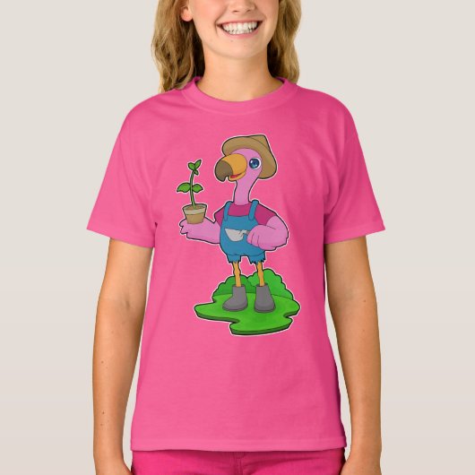 フラミンゴ農園 Tシャツ (正面)