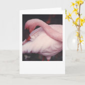 フラミンゴ近い1 カード (黄色い花)