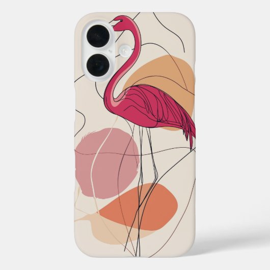 フラミンゴ開花 Case-Mate iPhoneケース (裏面)