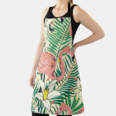 フラミンゴ離れパームヴィンテージ:熱帯 エプロン (インサイチュ)