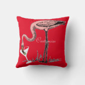 フラミンゴ飲むMartini Thunder_Cove クッション (裏面)