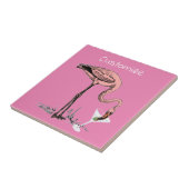 フラミンゴ飲むMartini Thunder_Cove タイル (側面)