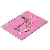 フラミンゴ飲むMartini Thunder_Cove ノートブック (左側)