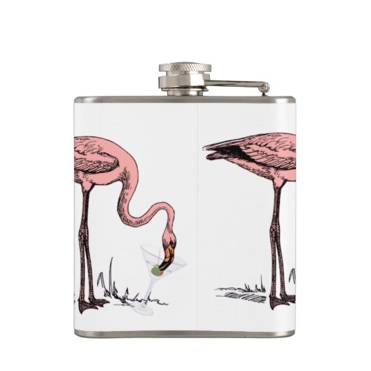 フラミンゴ飲むMartini Thunder_Cove フラスク (裏面)