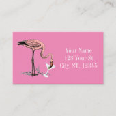 フラミンゴ飲むMartini Thunder_Cove 名刺 (正面)