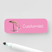 フラミンゴ飲むMartini Thunder_Cove 名札 (インサイチュ)