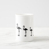 フラミンゴ鳥と点マグカップ3 ボーンチャイナマグカップ (正面)