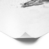 フラミンゴ黒と白の水色01 フォトプリント            (角)