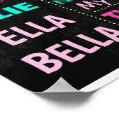 フラミンゴ10誕生日シャルボード看板ポスター ポスター (角)