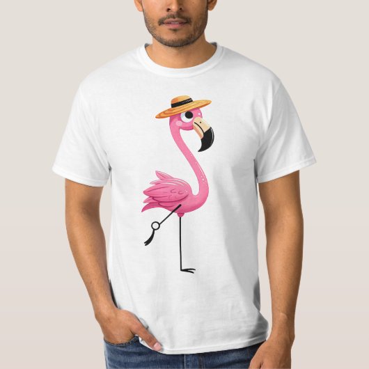 フラミンゴ4 Tシャツ (正面)