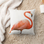 "フラミンゴ"のデザインの装飾用クッション クッション (ブランケット)