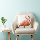 "フラミンゴ"のデザインの装飾用クッション クッション (椅子)