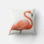 "フラミンゴ"のデザインの装飾用クッション クッション (裏面)