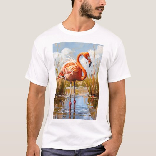 フラミンゴ・イン・ザ・ワイルド Tシャツ (正面)