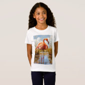 フラミンゴ・イン・ザ・ワイルド Tシャツ (正面フル)