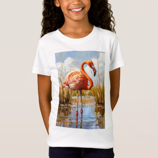 フラミンゴ・イン・ザ・ワイルド Tシャツ (正面)