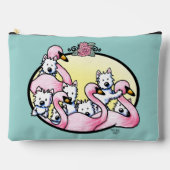 フラミンゴ・ウェスティーズ アクセサリーポーチ (正面)