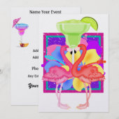 フラミンゴ カクテル - SRF 招待状 (正面/裏面)