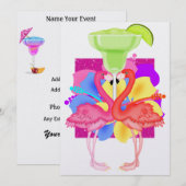 フラミンゴ カクテル - SRF 招待状 (正面/裏面)