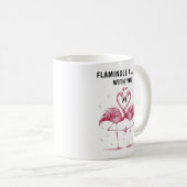 フラミンゴ・カップル コーヒーマグカップ (正面右)