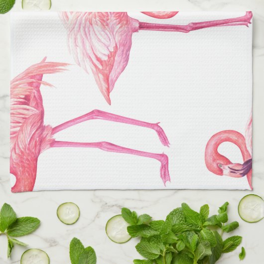 フラミンゴ キッチンタオル (折り畳み)