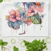 フラミンゴ キッチンタオル (折り畳み)