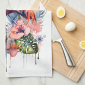 フラミンゴ キッチンタオル (四つ折り)