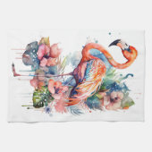 フラミンゴ キッチンタオル (横)