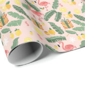 フラミンゴ&ギフトサマーパーティー ラッピングペーパー (ロールコーナー)