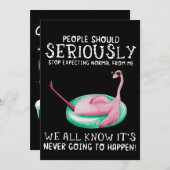 フラミンゴ・ギフト |人々は真剣にフラミンゴするべきである シーズンカード (正面/裏面)