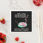 フラミンゴ・ギフト |人々は真剣にフラミンゴするべきである スタンダードカクテルナプキン (インサイチュ)