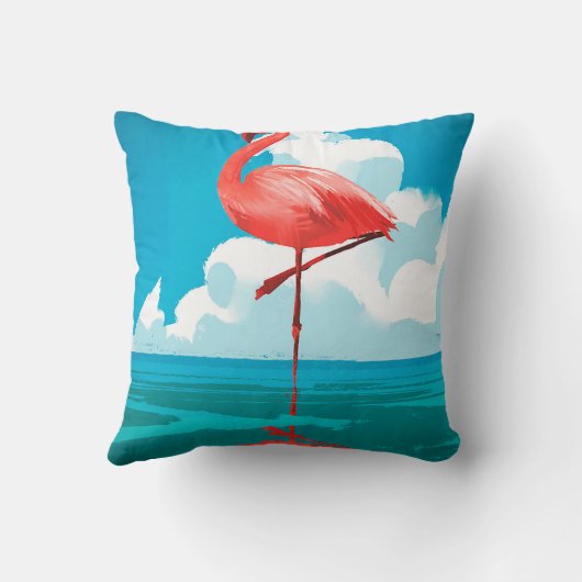 フラミンゴ クッション (裏面)